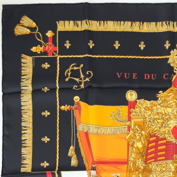 NWT Hermes Scarf "Vue du Carrosse de la Galère -La Réale" 3 - Picture 7 of 10